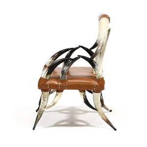 Modern Buffalo Horn <b>Dining</b> <b>Chair</b> Handmade Wooden Seating <b>Chair</b> Luxury Restaurant Furniture Decorative Horn - Product Image 4