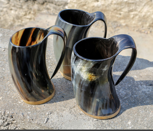 Taza de cuerno africano inspirada en la tradición judía Diseño de animales intrincado Logotipo náutico incluido Inspirado EN LA India - Product Image 4