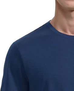 Premium Quality OEM Design Cotton Navy Blue Blank Knit Men <b>Wool</b> T <b>Shirt</b> For Sale Man Merino <b>Wool</b> Knitted T-<b>Shirts</b> Breathable - Product Image 2