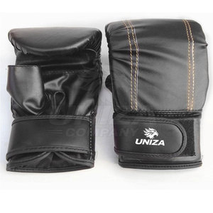 Premium Leather Boxing Gloves Hand Grips Shock-Absorbing Padding for Fighters <b>Trainers</b> Athletes-Outdoor Use Hook Loop Closure - Product Image 5