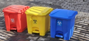 Pedal Operated litter <b>bin</b> 35L plastic <b>bin</b> heavy duty made of PPCP made in india - Product Image 2