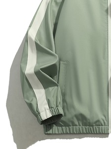 Veste coupe-vent réversible personnalisée pour homme, légère, à capuche, zippée, pour le cyclisme, la course à pied et la pluie - Product Image 4