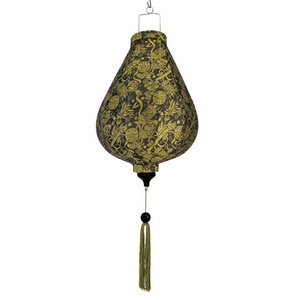 Premium Inverted Garlic Silk Lanterns Vietnam Bamboo <b>Frame</b> Silk Lanterns Decorative Silk Lanterns For Hotel - Product Image 1