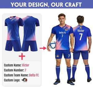 Wholesale Kids Soccer Uniform Jersey Shorts Set Boys <b>Girls</b> Quick Dry <b>Football</b> Team <b>Kit</b> Name Number Logo OEM Custom Apparel - Product Image 3
