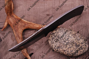 Couteau utilitaire EDC à lame fixe en acier au carbone UA Supplies 1095, pleine longueur, martelé à la main, qualité industrielle, 8 pouces, pour l'extérieur - Product Image 3