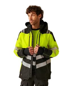 Vêtements de travail de sécurité réfléchissants haute visibilité pour hommes, manteau de construction industriel imperméable, vêtements de protection réfléchissants pour l'extérieur - Product Image 1