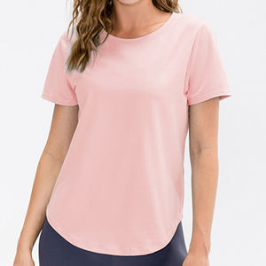 Camisetas Cortas de Verano 2026 para Mujer, Cuello Redondo, Manga Mariposa, Tejido de Algodón/Bambú 200g, Transpirables, Corte Regular, Anti-Pilling - Product Image 5