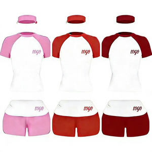 Conjuntos de Shorts para Mujer 2026, Estampado de Leopardo/Guepardo, Logotipo Personalizado, Camisetas de Algodón de Alta Calidad, Ropa, Conjuntos de Shorts para Mujer - Product Image 6