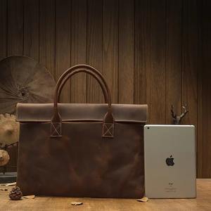 Porte-documents en cuir pour homme, sac messager en cuir, sac pour ordinateur portable 14 pouces, porte-documents en cuir pour homme LLB-0104 - Product Image 6