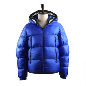 New Design Solid Color <b>Slim</b> <b>Fit</b> Coated Canvas Stand Collar Padded Men Puffer <b>Jacket</b> for Men Waterproof Winter - Product Image 1