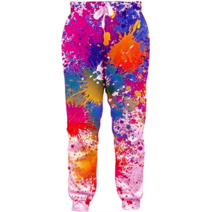 Pantalon de jogging décontracté coloré de qualité supérieure, respirant, séchage rapide, tendance, confortable, léger, en maille - Product Image 1