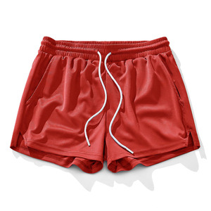 Shorts de course en maille d'été personnalisés avec motifs graphiques, shorts de sport en tissu éponge de coton pour hommes - Product Image 2