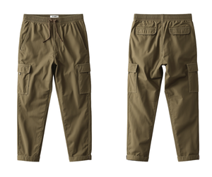 Pantalones Jogger Cargo Minimalistas para Hombre, Diseño Limpio, Bolsillos Planos, Pantalones Deportivos de Tacto Suave Premium, Ropa Casual para Estar en Casa - Product Image 2