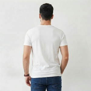 เสื้อยืดพิมพ์ลายผู้ชายระดับพรีเมียม ผ้าฝ้ายคุณภาพสูง เสื้อผ้าแฟชั่นกราฟิก พร้อมบริการสกรีนโลโก้ตามสั่ง บริการ OEM ไซส์ OEM แบรนด์ส่วนตัว สำหรับผู้ชาย - Product Image 4