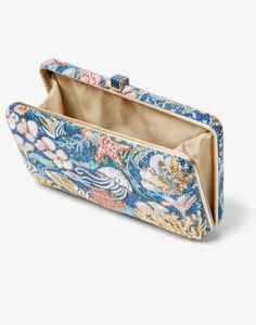 Bolso de mano con cuentas hecho a mano con diseño de vida marina, bolso de lujo clásico y moderno para mujer, ideal para fiestas nocturnas y bodas. - Product Image 3