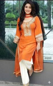 Dernière robe Anarkali Punjabi, vêtements indiens et pakistanais, ensemble brodé 3 pièces, tailles personnalisées, tenue de soirée pour femmes - Product Image 5