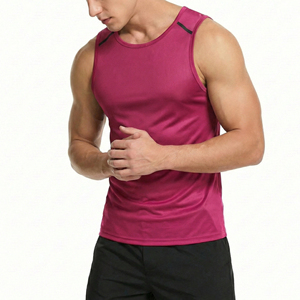 Tailored Fit Wholesale Custom Own Brand All Season Men's Tank Tops Gym Workout Sports Fitness Soft Spandex <b>Polyester</b> Tank Tops - Product Image 5
