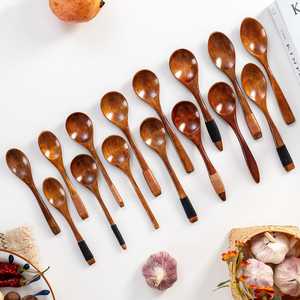 Handmade Wooden <b>Spoon</b> Oval Shape Rustic Design Polished Natural Wood Kitchen Utensil for Cooking and <b>Serving</b> Natural Crafts - Product Image 3
