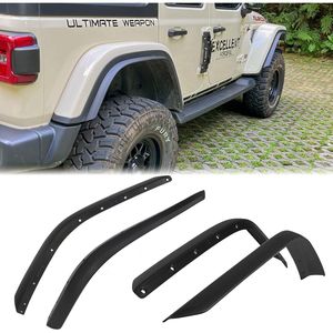 Parafanghi Anteriori e Posteriori Compatibili con Jeep Wrangler JL JLU Unlimited Rubicon 2018-2024, Linea Parafanghi per Fuoristrada - Product Image 1