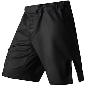 Shorts de boxe MMA noirs pour hommes, shorts de sport pour la salle de sport, séchage rapide, coupe régulière, vêtements d'arts martiaux pour adultes - Product Image 1