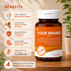 Custom Logo Ch OSA <b>Collagen</b> Booster Tablets with Biotin Vitamin K2 and Probiotics for Beauty Support - Product Image 2