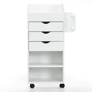 Carrito de Almacenamiento para Manualidades, Diseño Rodante de Madera con Ruedas Bloqueables - Product Image 6
