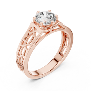 Round Moissanite <b>Diamond</b> <b>Ring</b> 925 Sterling Silver Wholesale Wedding Jewelry Factory Manufacturer Supplier - Product Image 4