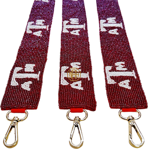 Cordón Bordado ATM Marrón y Blanco, de Poliéster, Forma Rectangular, Duradero, Accesorio de Bordado a Máquina - Product Image 3