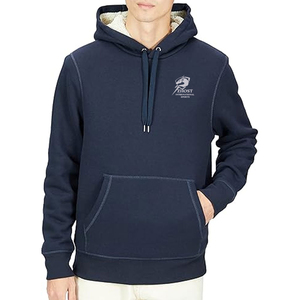 Sweat-shirt à capuche en coton 100% pour homme, avec logo personnalisé imprimé sur le devant, coupe classique, manches longues, poche, vêtements décontractés, OEM - Product Image 2