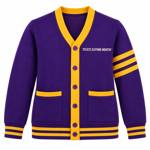 Pulls à col en V B2B pour les sororités/fraternités/écoles/collèges/universités, cardigans tricotés unisexes - Product Image 1
