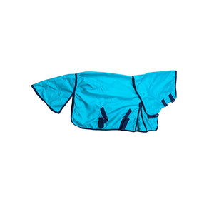 ผ้าคลุมม้าไนลอนสีน้ำเงินพร้อมสายรัดปรับได้เพื่อป้องกันสภาพอากาศ - Product Image 1