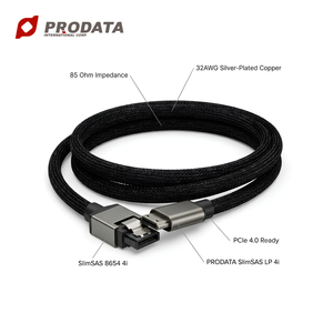 สายเคเบิลแบ็คเพลนเซิร์ฟเวอร์แบบโปรไฟล์ต่ำ SlimSAS SFF-8654 PCIe 4.0 16GT/s - Product Image 1