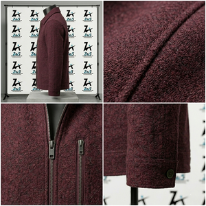 Chaqueta de Lana Oversize de Alta Calidad con Ajuste Regular, Estilo Casual Holgado, Botones y Logotipo, Nueva Moda, Tejido Lavado - Product Image 5