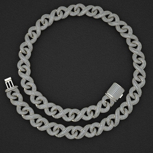 Hot Selling Hip Hop Jewelry Claw Setting 925 Sterling <b>Silver</b> Gold Plated IGI Certified Miami Moissanite Diamond Mosaic <b>Cuban</b> - Product Image 2