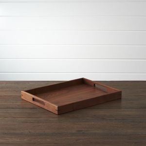 Bandeja de Almacenamiento Rectangular de Madera, Diseño Minimalista sin Acabado, de Una Sola Capa, para Servir Bebidas y Alimentos, Colección Hecha a Mano - Product Image 3