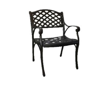 Traditional Cast Metal Outdoor <b>Dining</b> <b>Set</b> <b>Round</b> <b>Table</b> With <b>4</b> Chairs Durable Garden Patio Furniture - Product Image 3