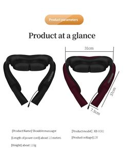 Masajeador <span class=keywords><strong>de</strong></span> cuello y hombros Shiatsu inalámbrico más vendido con cinturón <span class=keywords><strong>de</strong></span> masaje <span class=keywords><strong>de</strong></span> calefacción, masajeador <span class=keywords><strong>de</strong></span> espalda, <span class=keywords><strong>bolsa</strong></span> <span class=keywords><strong>de</strong></span> transporte - Product Image 5