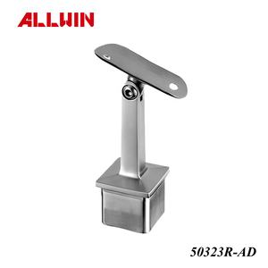 Soportes Cuadrados para Barandillas de Escalera de Acero Inoxidable 304 316 Negro Mate, Soportes Fijos para Pasamanos - Product Image 3