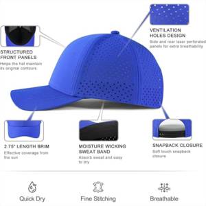 Casquettes de baseball classiques personnalisées à 5 ou 6 panneaux, très vendues, à bas prix, en matériaux de bonne qualité, casquettes d'été à bas prix - Product Image 4