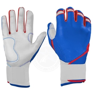 Gants de frappe bleus et en cuir, ambidextres, fermeture à enfiler, équipement d'entraînement unisexe pour adultes - Product Image 3