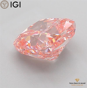 เพชรสีชมพูสดใส ระดับความสะอาด VS1 รับรองโดย IGI น้ำหนัก 4.00 กะรัต เพชร CVD ผลิตในห้องปฏิบัติการ รูปทรงคุชชั่น สำหรับคอลเลกชันพิเศษฉลองวันครบรอบ - Product Image 3