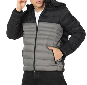Factory Winter New Arrival <b>Long</b> Sleeve Puffer <b>Men</b> <b>Jacket</b> With Customized Logo Printed Wholesale Factory Manufacture - Product Image 1