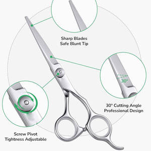 Professional Stainless Steel <b>Barber</b> Scissor <b>Set</b> Hair Thinning Straight Scissors - Product Image 3