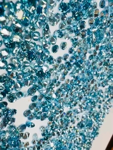 Small Size Round <b>Blue</b> CVD Lab Grown Loose <b>Diamonds</b> 0.10 to 0.70 CT IGI Certified <b>Diamonds</b> for Fine Jewelry Making - Product Image 3