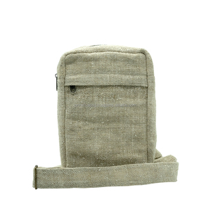 Bolso bandolera hecho a mano para mujer, estilo informal, cuerpo cruzado con cáñamo del Himalaya, correa de hilo suave, cierre de cremallera, forro de algodón - Product Image 4