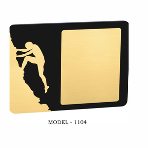 Sleek Rectangular Black Wooden Plaque Elegant Desktop Award <b>Canvas</b> Durable Souvenir For Corporate Milestones Recognition - Product Image 3