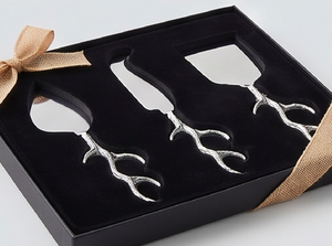 Modern Leaf Design Handle <b>Cheese</b> <b>Knife</b> <b>Set</b> Stainless Steel Blade Durable <b>Cheese</b> Tools For Dining Use And Restaurant Use - Product Image 3