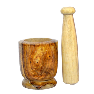 Mortero y Pilón Manual de Madera Tradicional para 168 Especias, Ecológico, para Cocina - Product Image 4