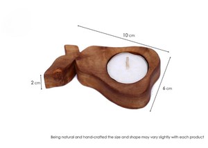 Handmade Round Wooden <b>Tea</b> <b>Light</b> Holder Natural Wood Candle Stand Home Decoration Wedding Centerpiece Digital Printing - Product Image 3