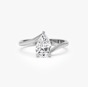 Anillo de Compromiso de Oro de 14K con Diamante Cultivado en Laboratorio, Corte Cojín, para Mujer, Joyería al por Mayor - Product Image 3